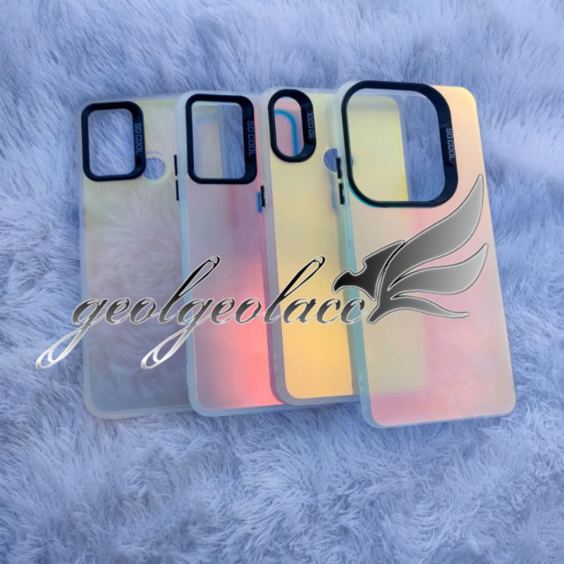 Softcase Casing OPPO RENO 4 4G RENO 5 RENO 6 RENO 4f Case Silikon Hybrid IMD Matte Plate Hologram Fo