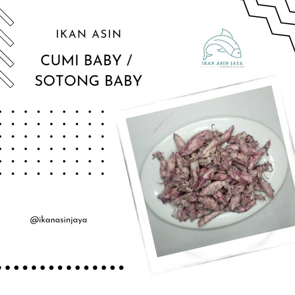 

Ikan Asin Cumi Baby / Cumi Sotong Baby 500 Gram