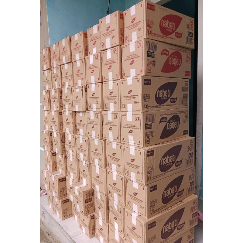 Wafer Nabati dus dusan/Kartonan Murah isi 24 pcs 110gr 5000an / Wafer Nabati 1 dus tipe L1 ecer 5000
