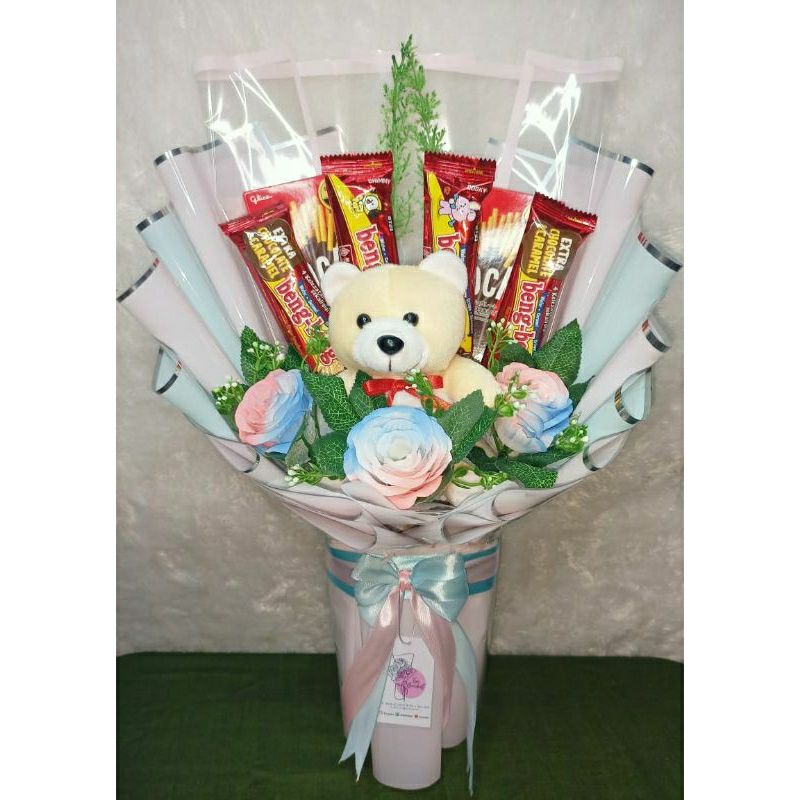 

Buket Snack + Boneka - Buket Birthday/Wisuda/Graduation/Anniversary/Valentine