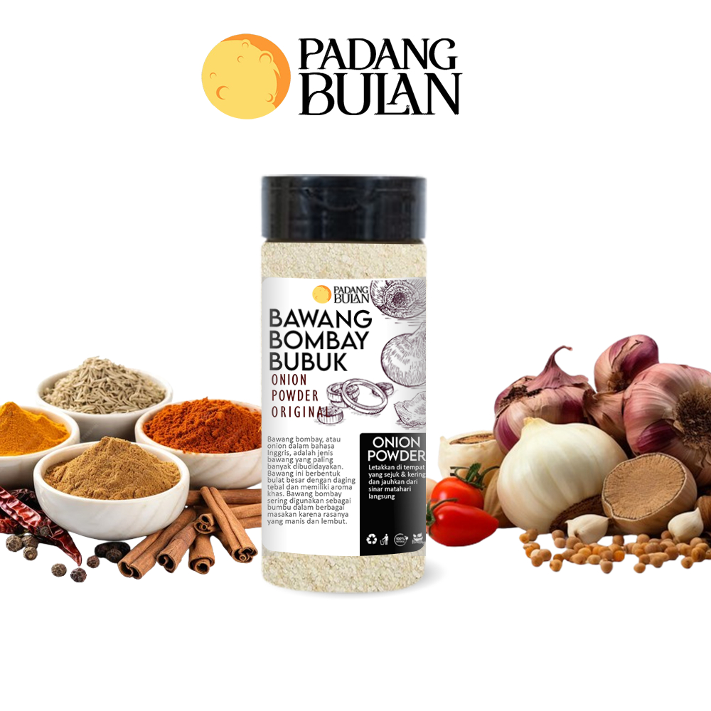 

Bawang Bombay Bubuk 50 Gr Premium Onion Powder - Padangbulan