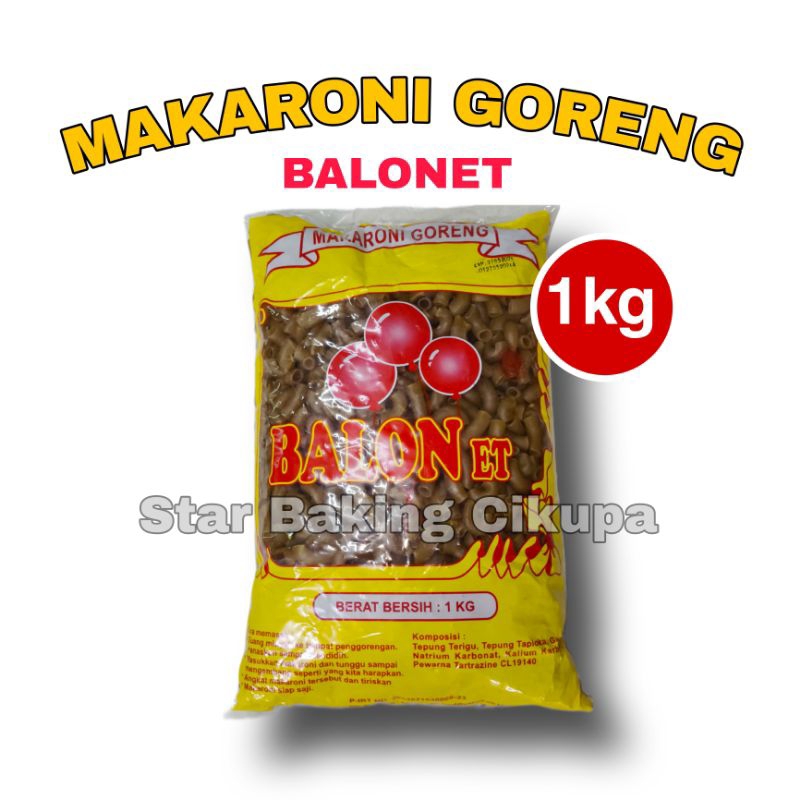 

MAKARONI GORENG BALONET 1KG Makaroni Pipa Goreng Mekar