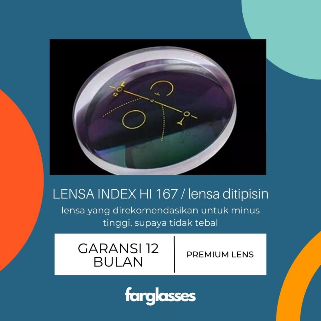 lensa index HI 1.67 lensa ditipisin lensa minus tebal | kualitas optik murah dan bergaransi blueray 
