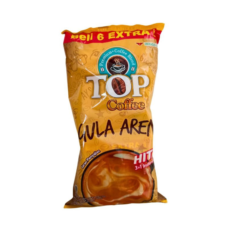 

TOP COFFEE HITZ 3in1 Gula Aren Premium Coffee 198gr / isi 6+3 Sachet