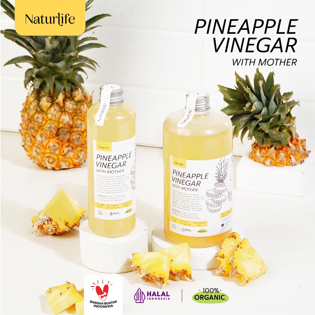 

CUKA NANAS ORIGINAL ORGANIK ORIGINAL WITH MOTHER NATURLIFE CUKA NANAS ORGANIK PINEAPPLE CIDER VINEGAR / CUKA SARI NANAS ORIGINAL UNTUK DIET KESEHATAN DETOX DETOKS / CUKA NANAS ASLI TANPA CAMPURAN NUTRIFARM / DARIBUMI / NUTRIFARM / CUKA APEL BEORGANIK