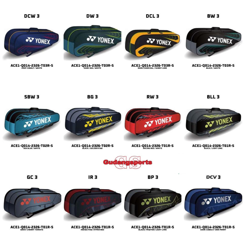 Tas Badminton Bag Yonex ACE 1 - ACE1-Q014-2326-T03R-S - TAS BULUTANGKIS