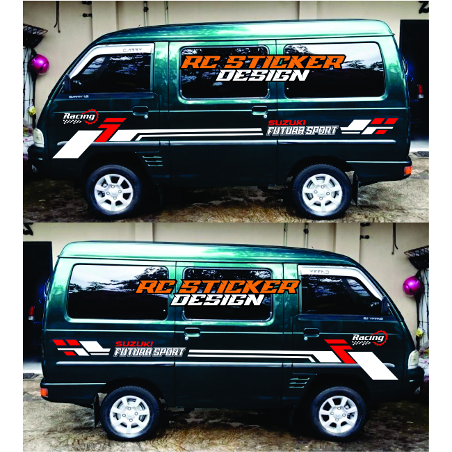 Stiker mobil pick up new carry stiker variasi body pick up new carry