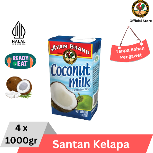 

Ayam Brand - Santan Kelapa 4 pcs 1000ml