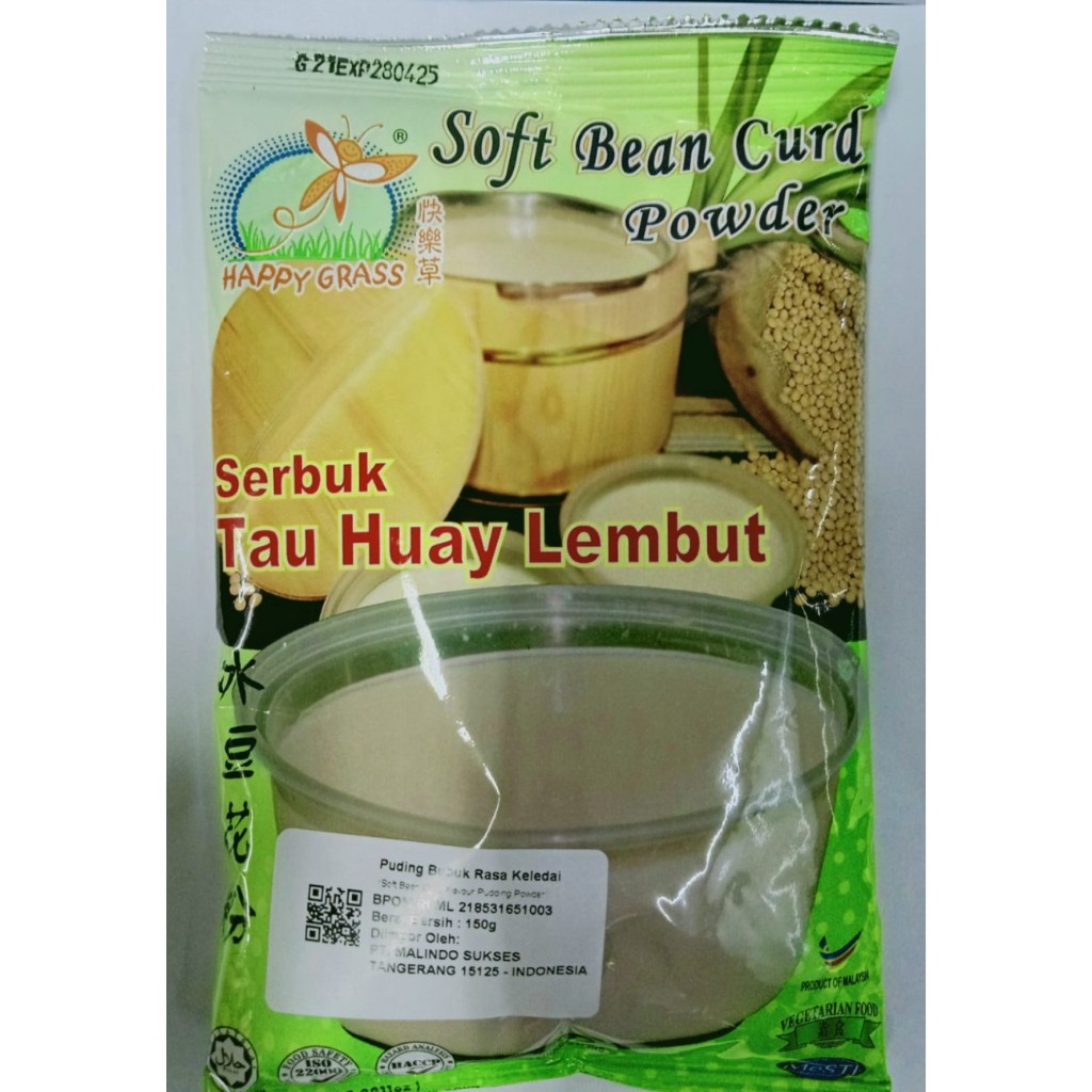 

Soya Bean Curd Powder Happy Grass Serbuk Tau Huay Lembut 150gr