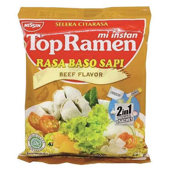 

MIE INSTAN TOP RAMEN B. SAPI 32GR