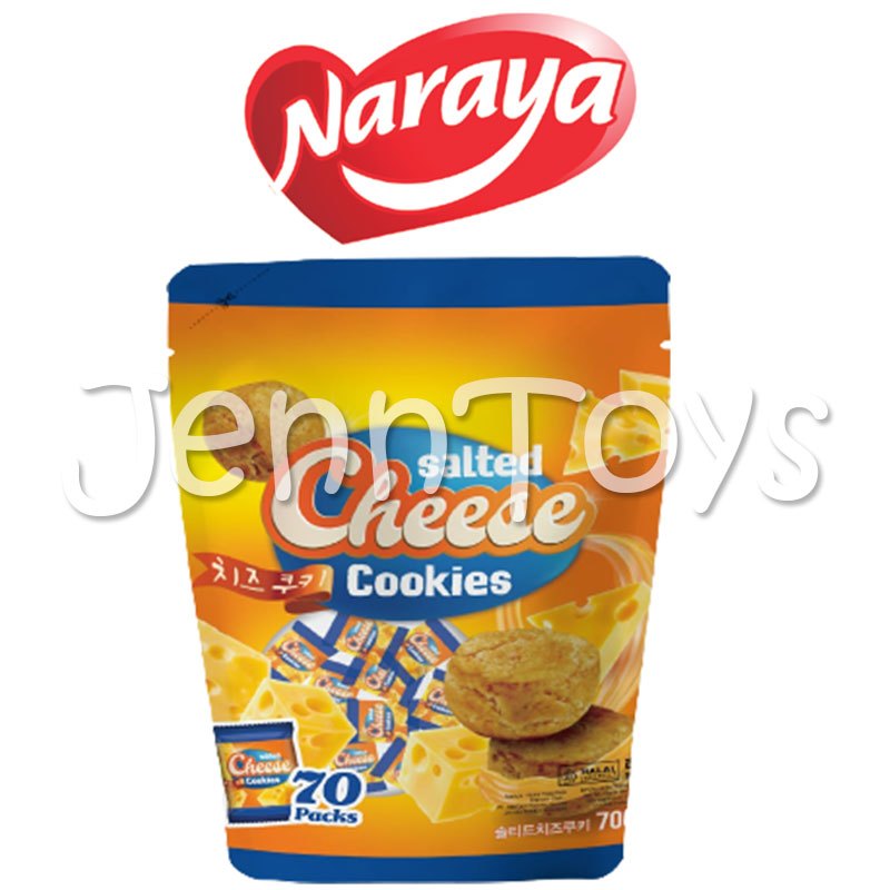 

SALTED CHEESE COOKIES 9 dan 70 Packs Naraya Cookies Salted Rich Cheese Cookies 90gr 700gr