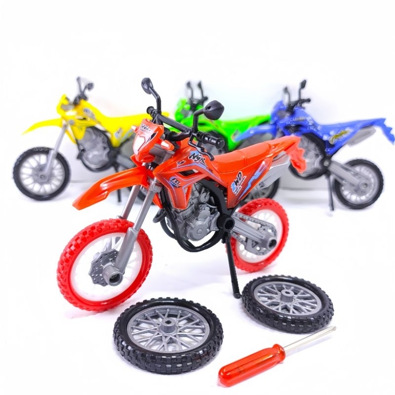 MAINAN ANAK MOTOR CROSS SEPEDA TRAIL REAL SUSPENSION STAR RIDER MC522-A