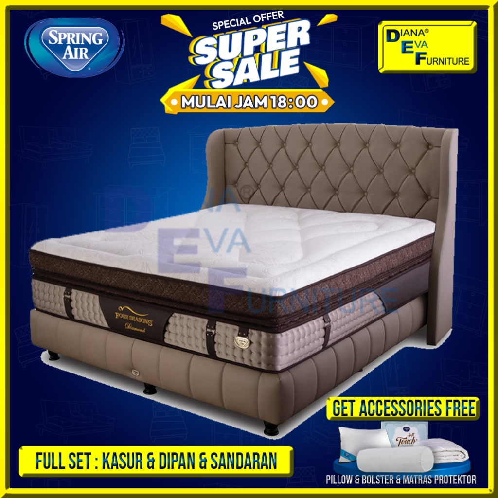 Spring Air Diamond Set Kasur Springbed (Promo Special)