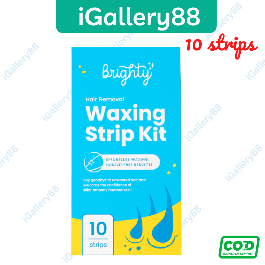 Brighty Hair Removal Waxing Strip Kit 10 strips Waxing ketiak