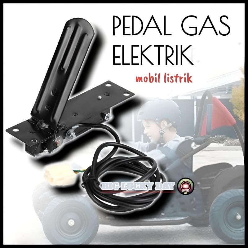 PEDAL GAS ELEKTRIK UNIVERSAL 12V-80V PLAT BESI UNTUK KENDARAAN LISTRIK SEPERTI GOKART MOBIL LISTRIK 