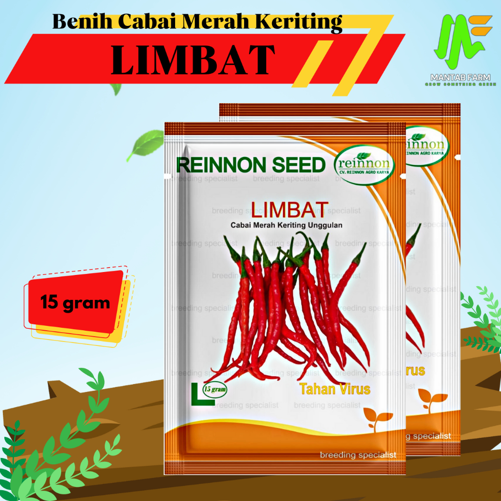 Benih Biji Cabai Merah Keriting Limbat Tahan Virus Reinnon Seed