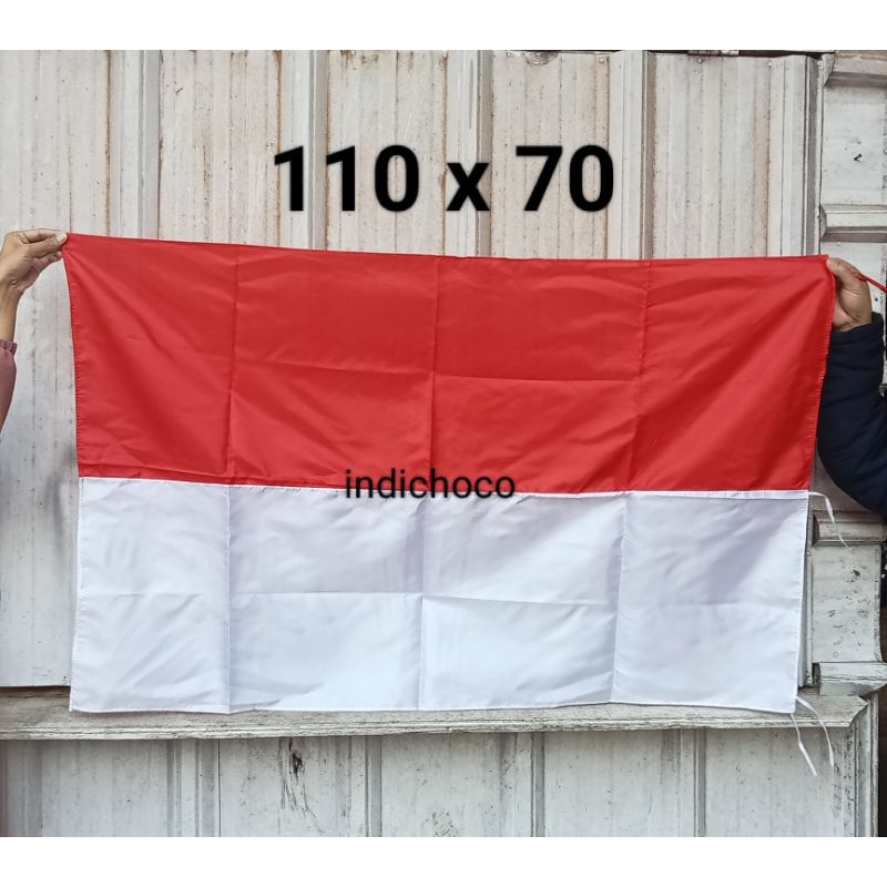 indichoco ( bendera ) bendera merah putih ukuran besar 110 x 70 bendera merah putih ukuran sedang 80