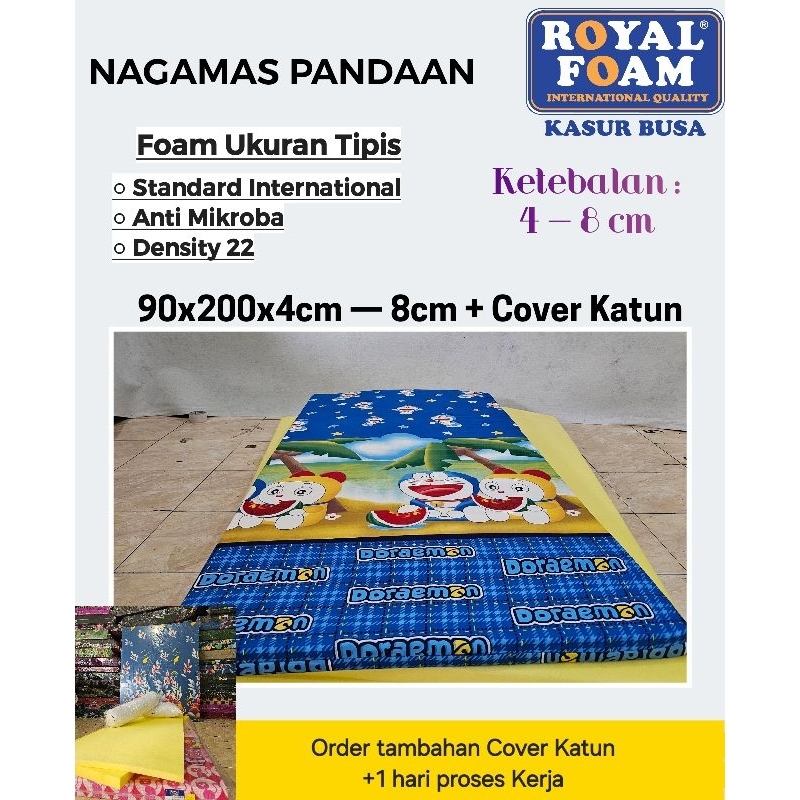 Kasur Sepon/Foam Tipis D22 Royal Foam 90CM