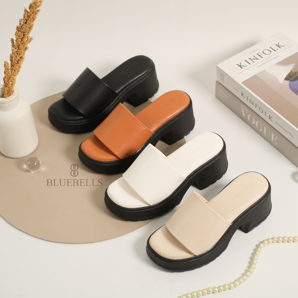 Bluebells MADRID Sendal Wedges Wanita Tinggi 5cm Kekinian  (Tersedia Size 36-41)