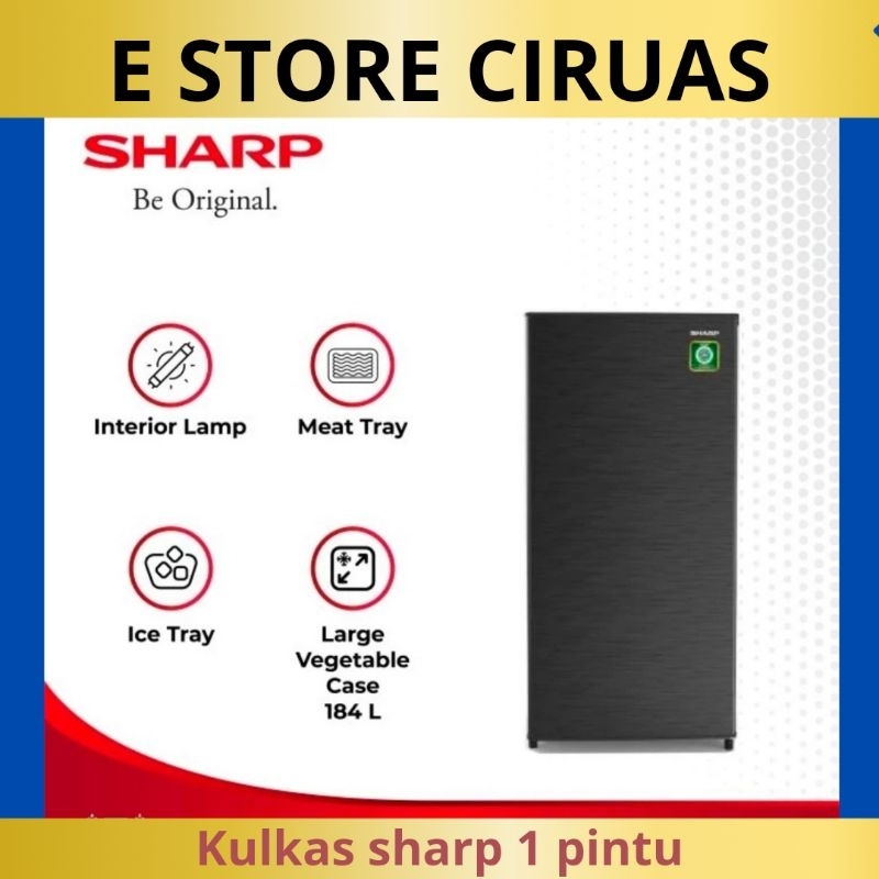 KULKAS 1 PINTU SHARP SJ N192N HS 184L