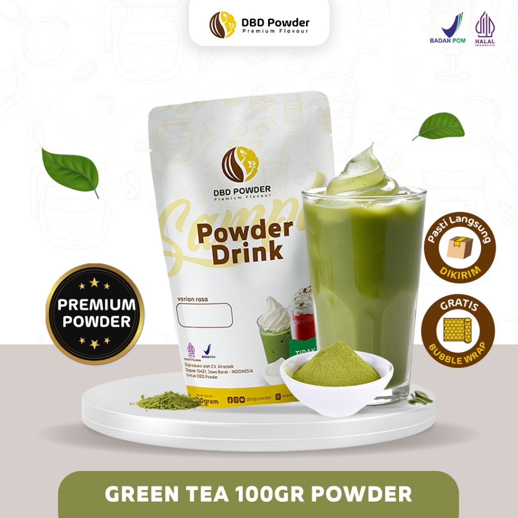 

Sample Bubuk Minuman Green Tea 100 Gram - Sample Powder Green Tea 100 Gram
