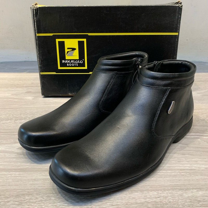 Pakalolo - Sepatu Pantofel Boots Formal Pria Kulit Asli | N56901
