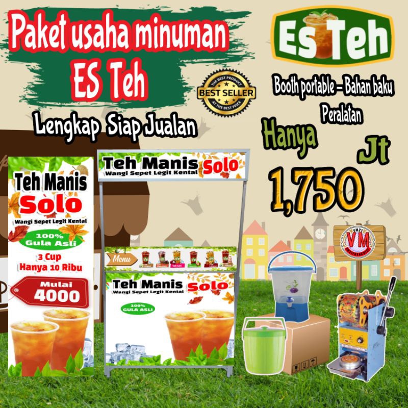 FRANCHISE ES TEH / PAKET USAHA ES TEH LENGKAP SIAP-JUALAN