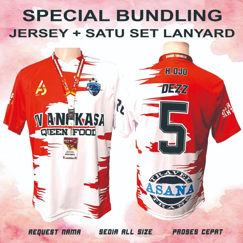 

PRODUK BUNDLING JERSEY+TALI LANYARD SATU PAKET KEMERDEKAAN HUT RI