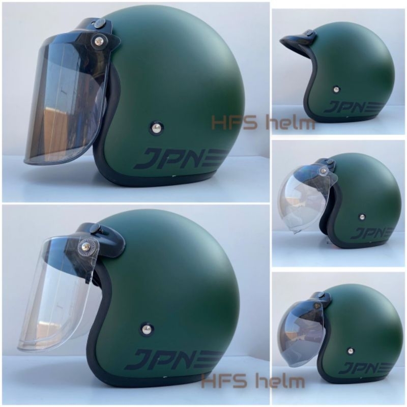 Helm JPN Hijau Army Dop