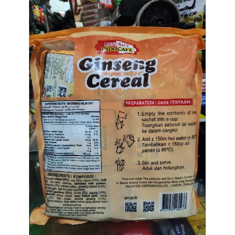 

GFD Indocafe Ginseng Cereal (Renceng)