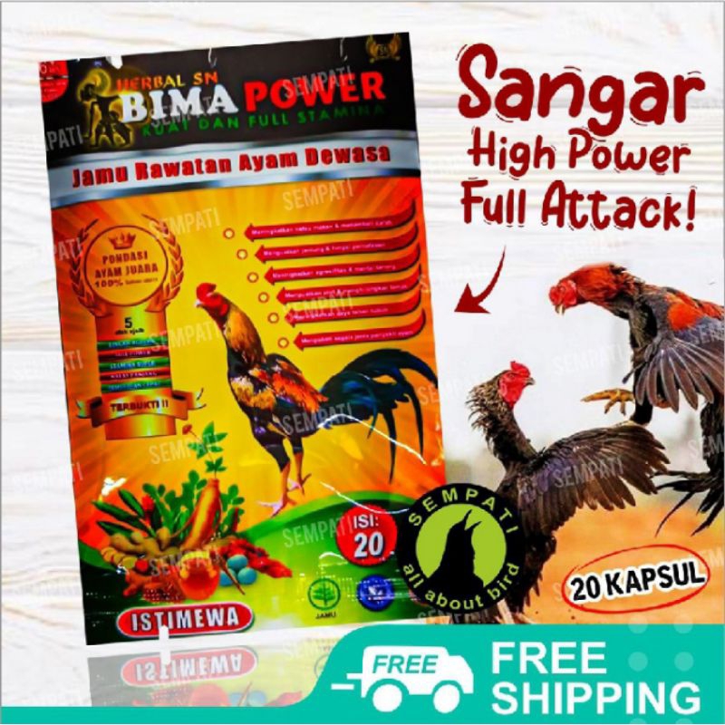 Jamu Ayam Bima Power Sasana Ngapak Bima Power Sn Jamu Ayam Aduan Vitamin Rawatan Harian Ayam Muda De