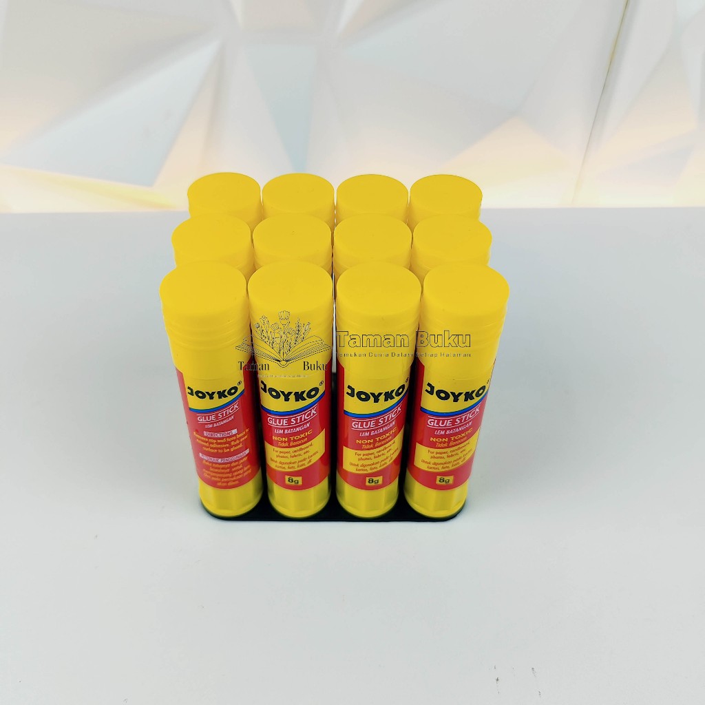 

Lem Stick Joyko 8gr Glue Stick Lem Putar Batangan 1Pak Isi 12pcs