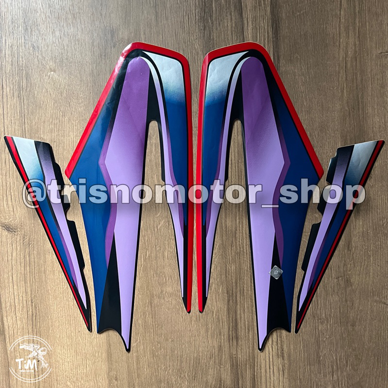 Striping Sticker Yamaha RX King 1999 2000 Ungu