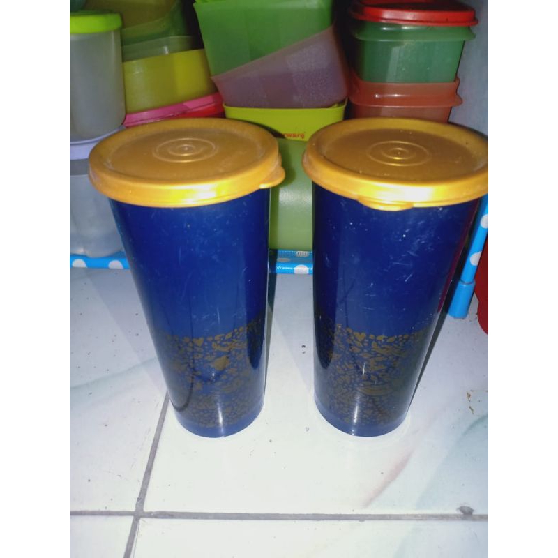 Tumbler emas moor tempat minum gelas tutup second mantan prelove bekas