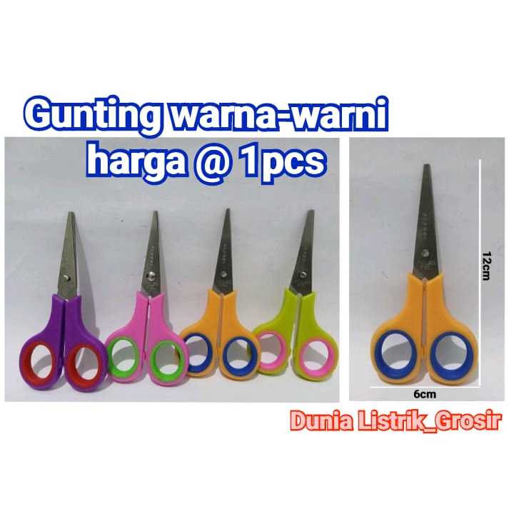 

Gunting Kecil Gagang Warna-Warni Gunting Kertas Murah 4 Inch Stainles Stell G2000 Tajam Type G-114