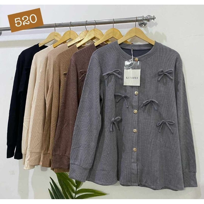 Kuyifei 520 Blouse Knit Halus Baju Atasan Wanita