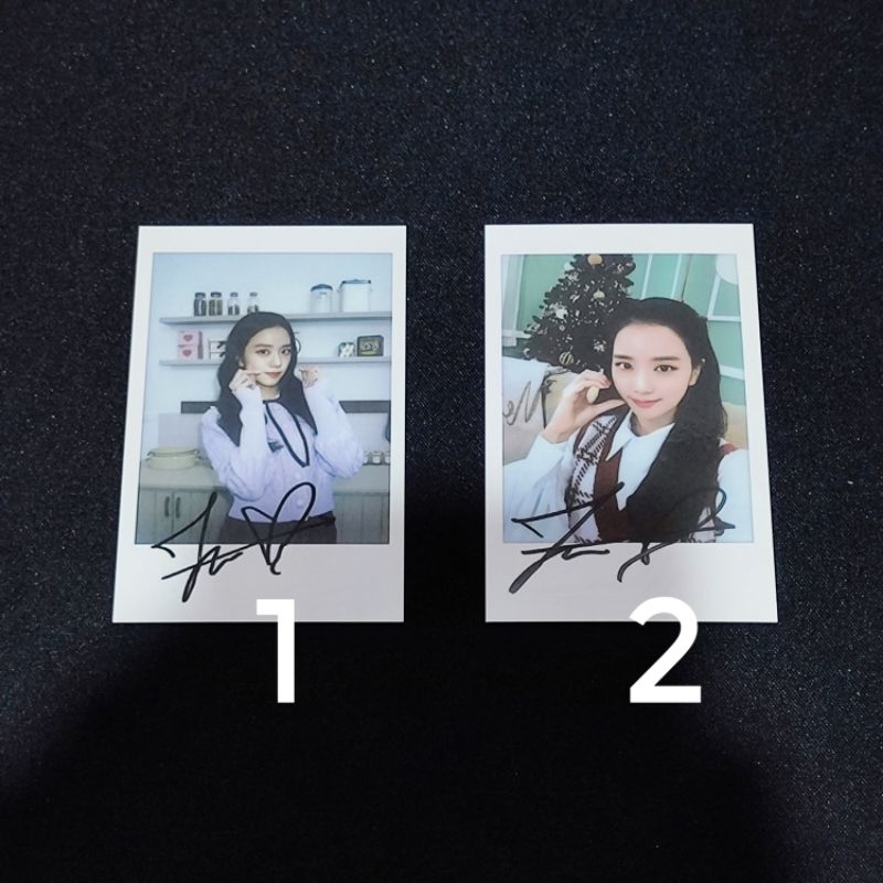 Photocard BPTG jisoo signed blackpink the game pc