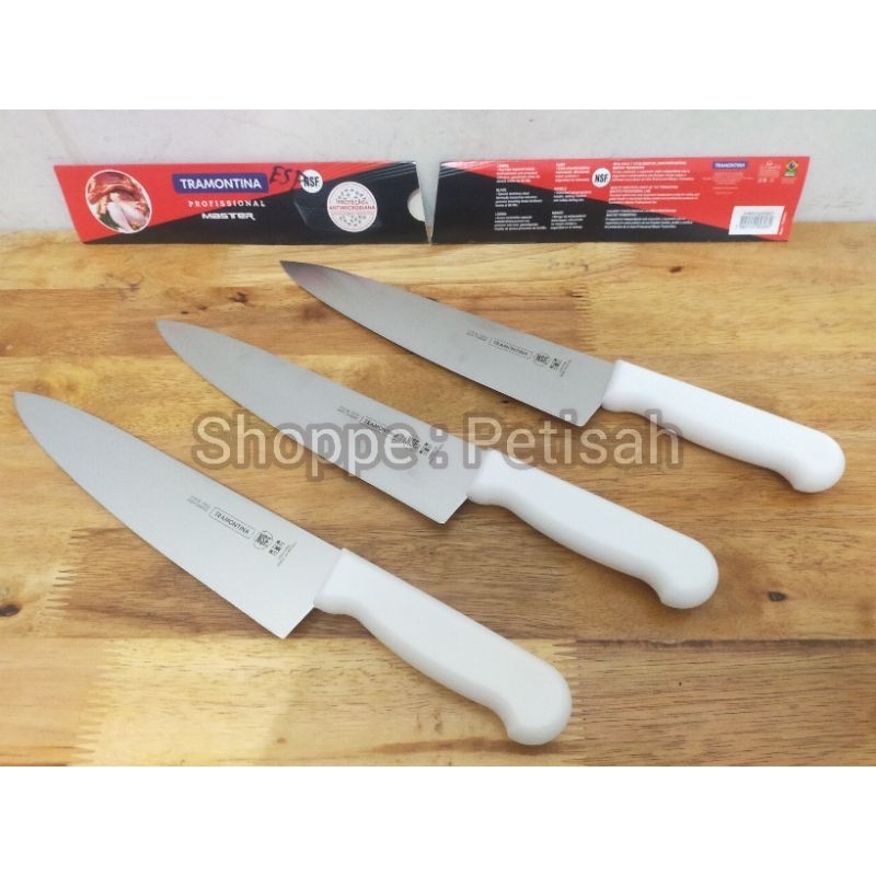 Pisau Tramontina Master Brazil Stainless Steel 10inci / Chef Knife 10inci / Pisau Dapur Besar / Prof