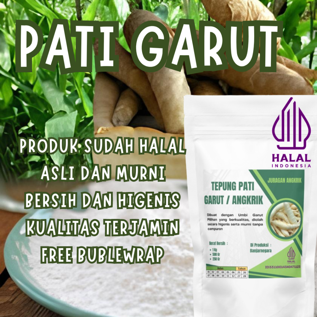 

TEPUNG PATI GARUT 500 GRAM ASLI OBAT SAKIT MAAG, NYERI LAMBUNG, DIARE, MENGATASI ASAM LAMBUNG