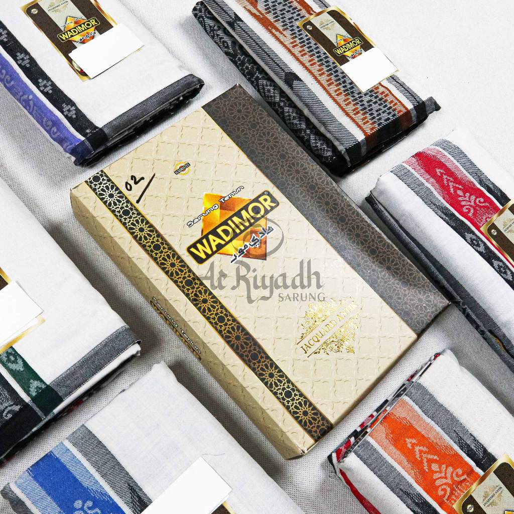 WADIMOR Sarung Jacquard Antik Putih