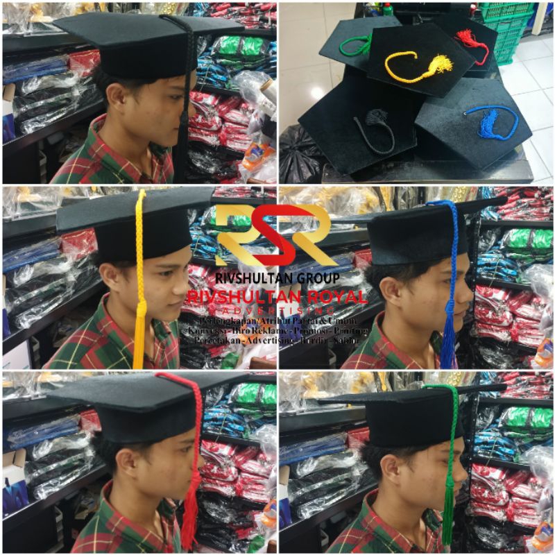 Topi Wisuda Bludru Topi Toga Wisuda Bludru Topi Toga Senat Topi Toga Guru Besar Topi Toga Rektor Rea