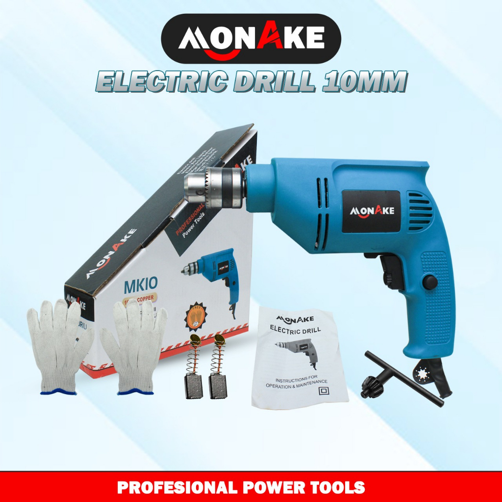 Promo Akhir Tahun Mesin Bor Besi Metal Yukido Bor 10mm Bor Listrik Bor Baja Ringan Putaran Bolak Bal