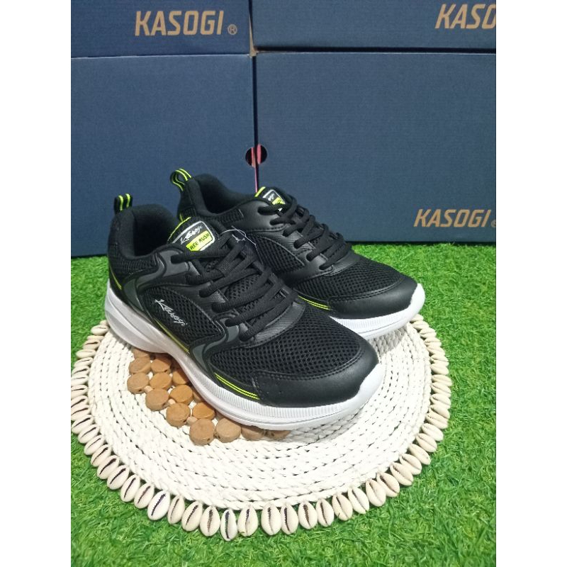 sepatu olahraga - seoul by kasogi - warna hitam putih