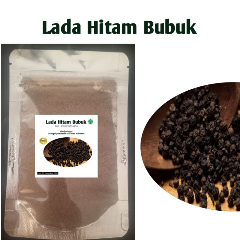 

Bumbu Rempah Bubuk Lada Hitam || Lada Hitam Bubuk 50 Gram