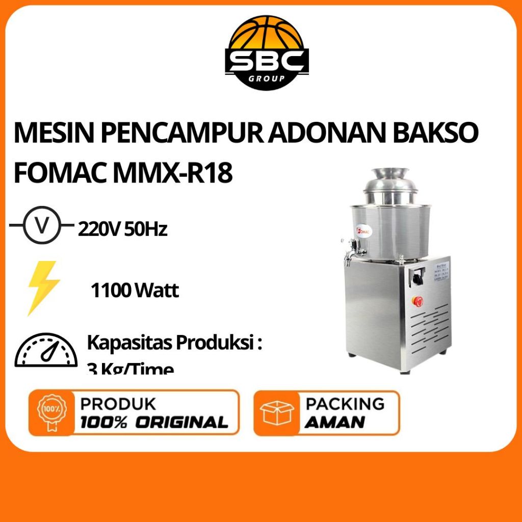 MESIN PENCAMPUR ADONAN BAKSO FOMAC MMX-R18