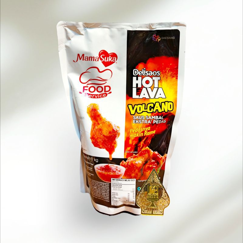 

Mamasuka HOT LAVA Volcano Saus Sambal Extra Pedas 1kg, 1pcs