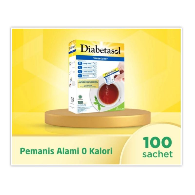 

Diabetasol Sweetener 100 sachet Gula Diabetes Pemanis Alami