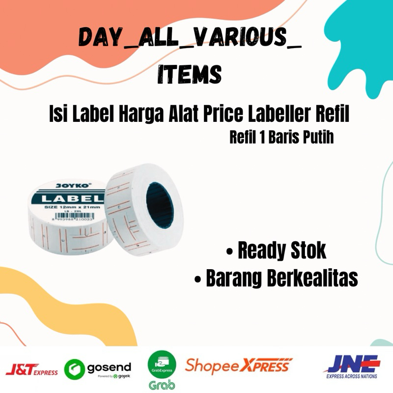 

Isi Label Harga Alat Price Labeller Refill SINGLE