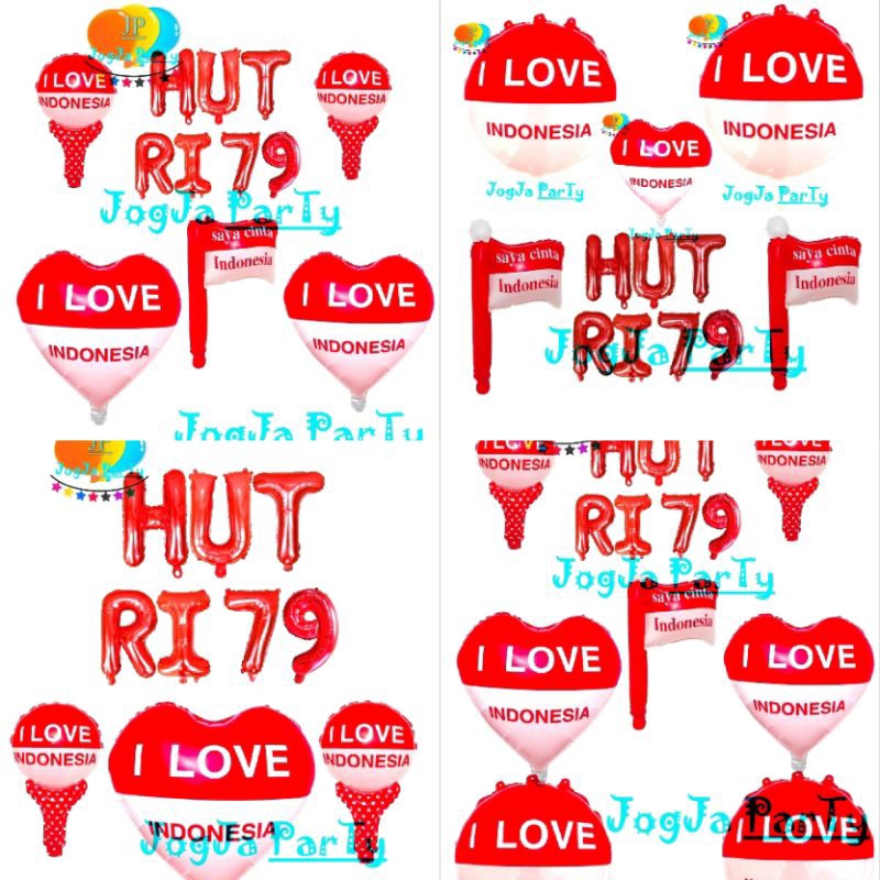 Balon foil kemerdekaan Dirgahayu ri dekorasi dirgahayu dekorasi ri hut ri banner dirgahayu banner hu