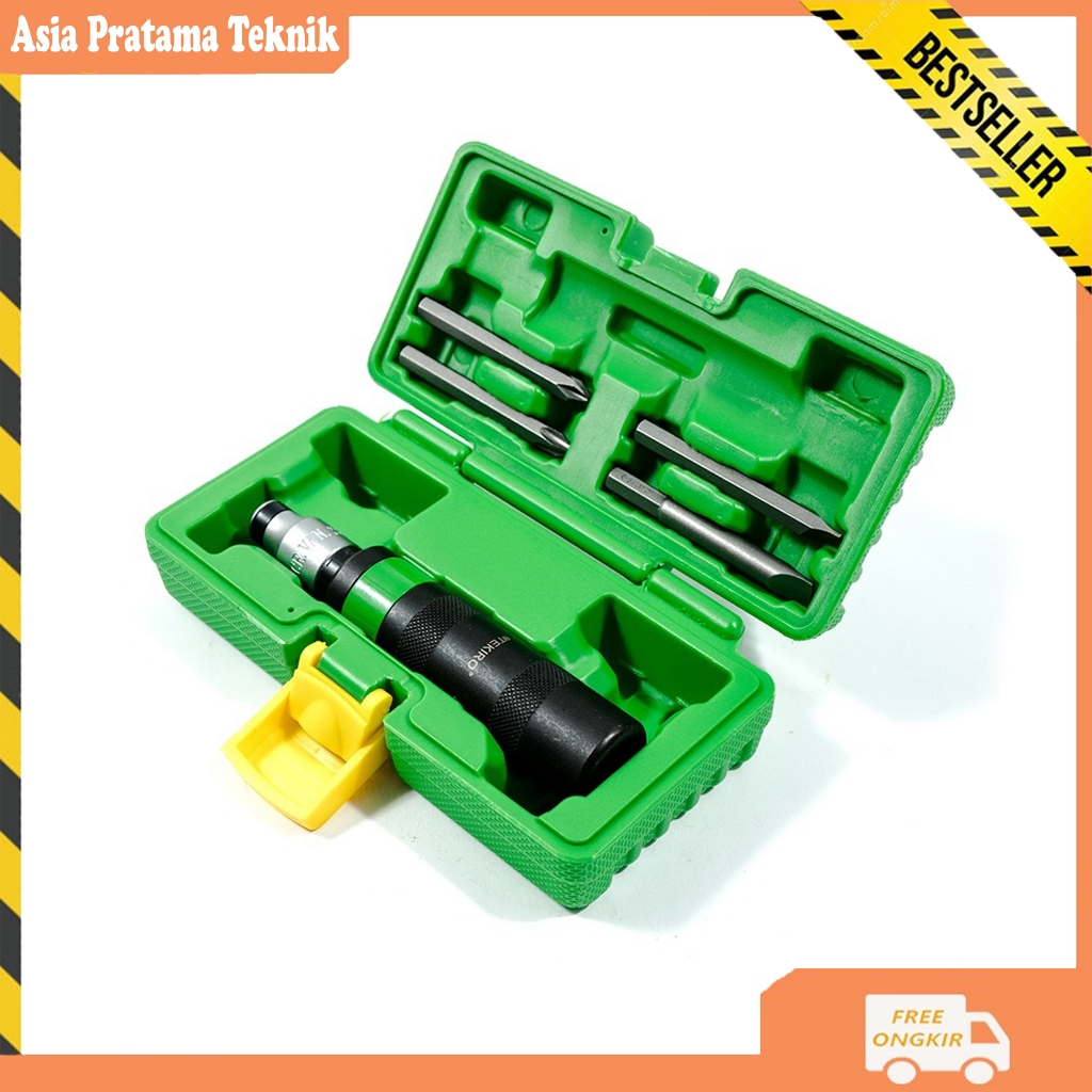 Obeng Ketok Tekiro 1 Set Lengkap / Obeng Impact Driver Set 11 Pcs Tekiro 1 Box / Obeng Getok Tekiro